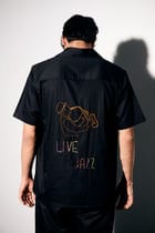 "Live jazz" hand embroidered Shirt view 1