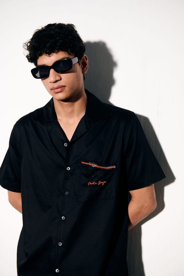 Perte D'ego — "Live jazz" hand embroidered Shirt