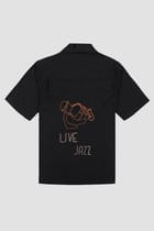 "Live jazz" hand embroidered Shirt view 6