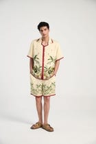 "Palm forest" half sleeves shirt view 1