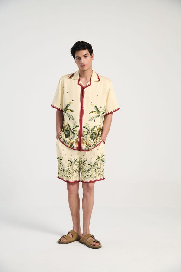 Perte D'ego — "Palm forest" half sleeves shirt