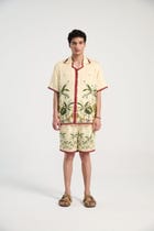 "Palm forest" half sleeves shirt view 3