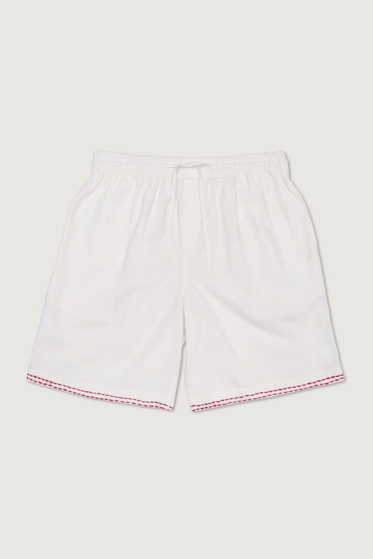 Hand embroidered kantha shorts - image 1