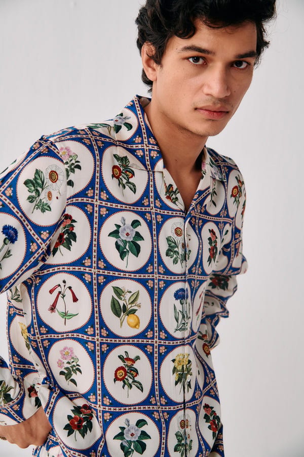 Perte D'ego — Botanical illustrations full sleeve shirt