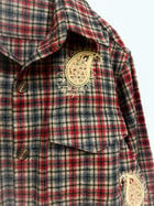 Hand embroidered paisley wool overshirt view 2