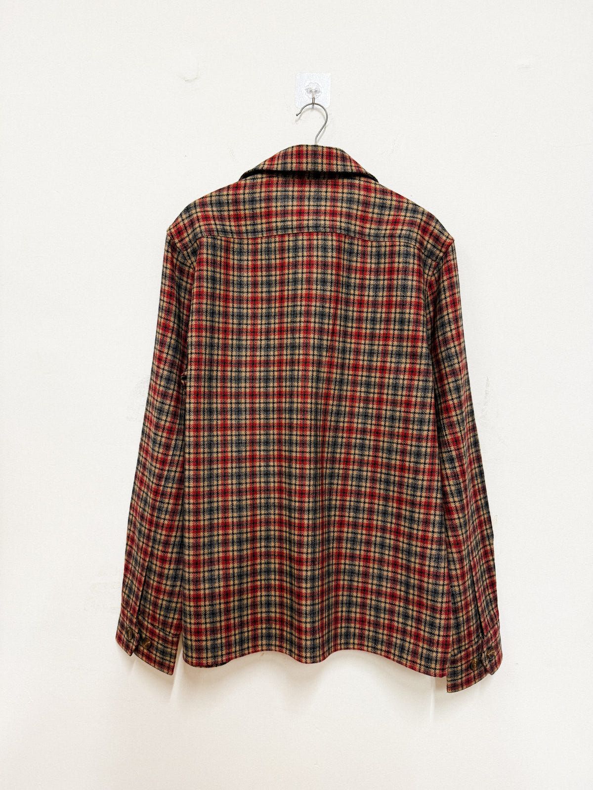Hand embroidered paisley wool overshirt - image 4
