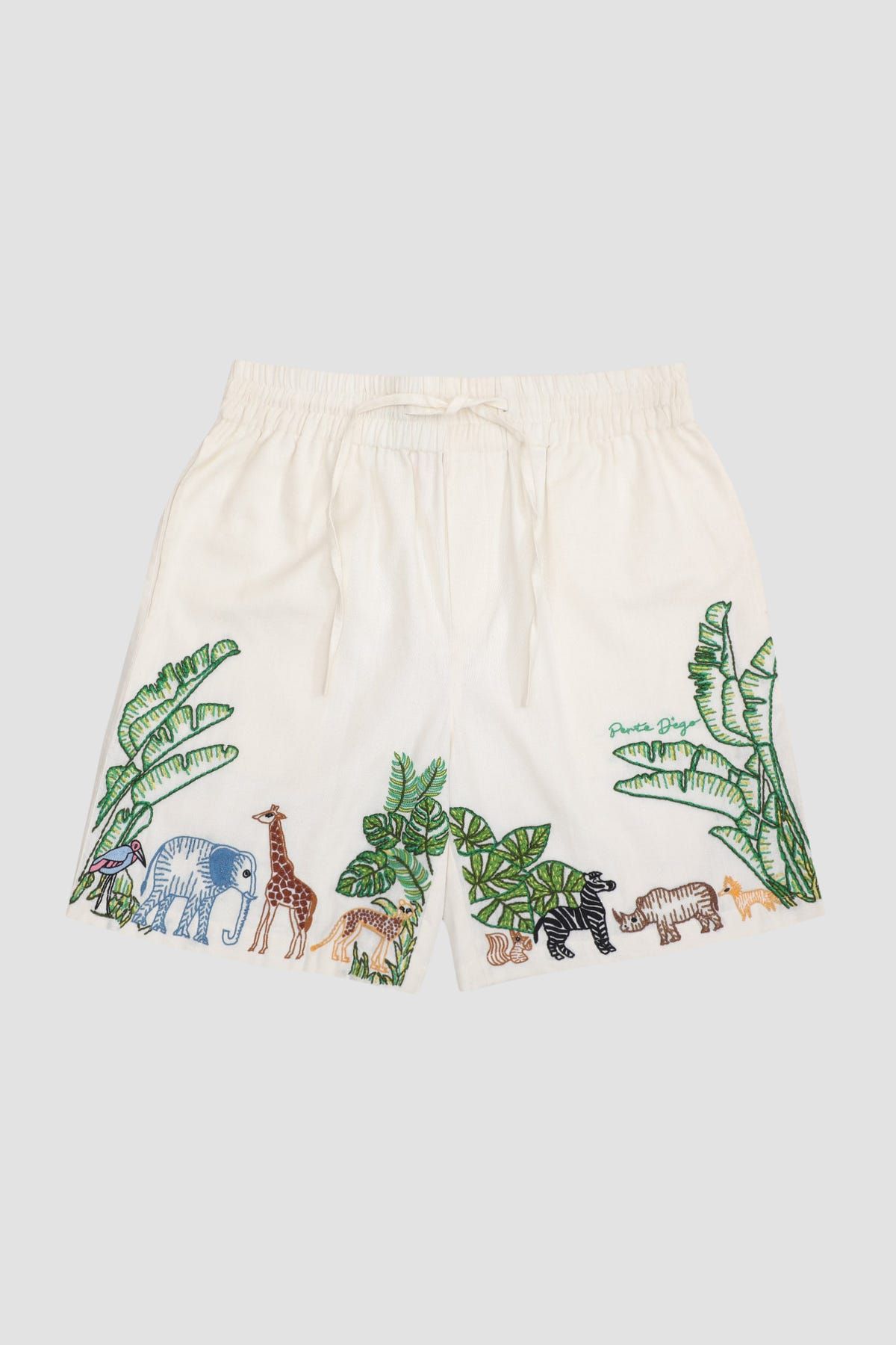 Safari embroidered shorts - image 1