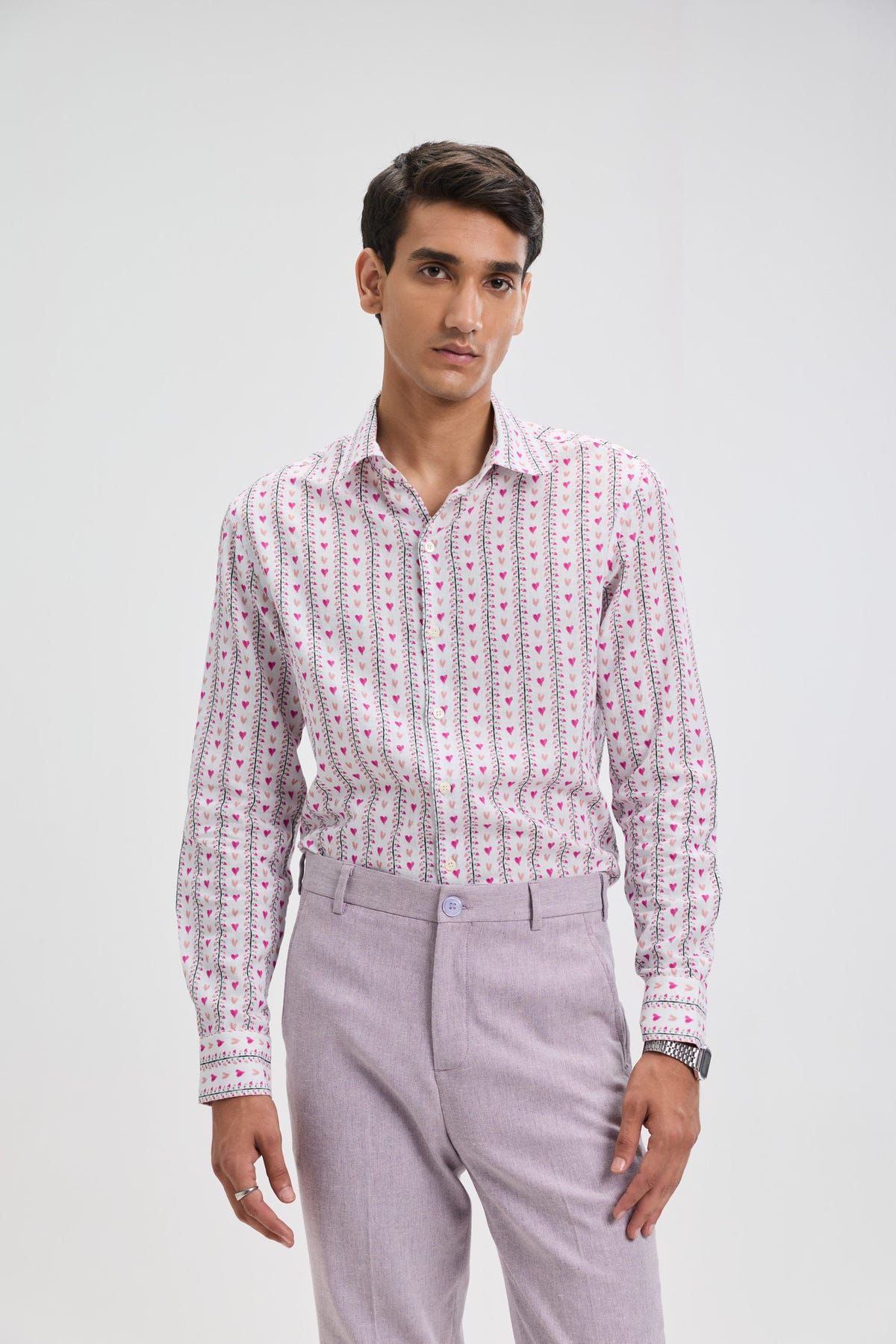 "Love stripes" evening shirt - image 4