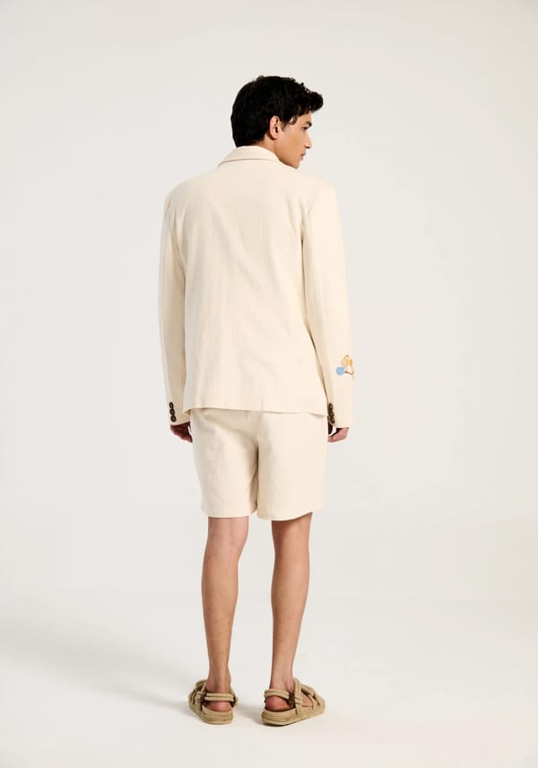 Perte D'ego — "Le summer" hand embroidered shorts