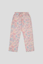 Bubblegum paisley lounge pants view 1