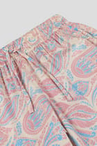 Bubblegum paisley lounge pants view 3