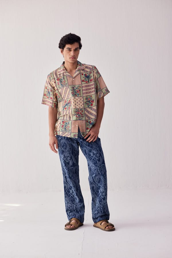 Perte D'ego — Paisley straight fit denim pants