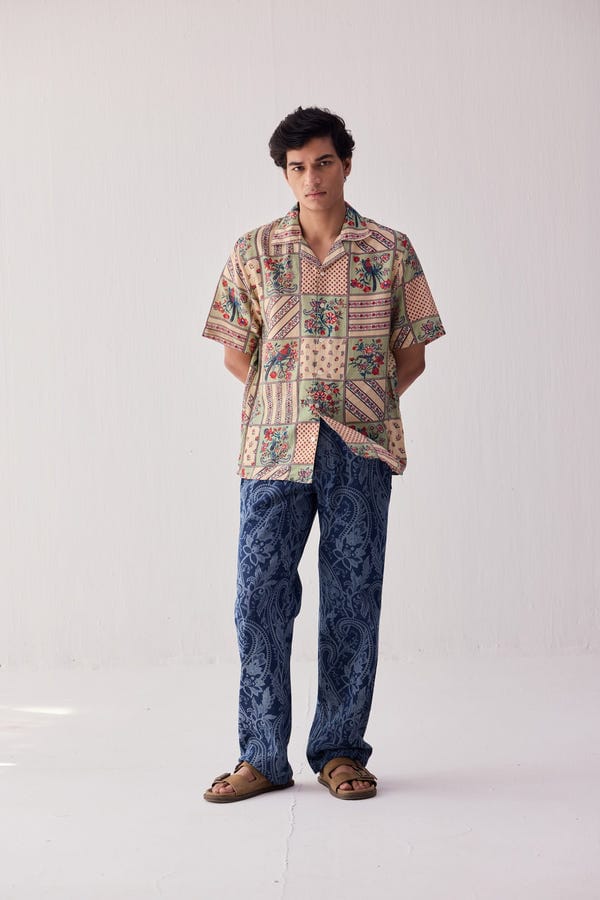Perte D'ego — Paisley straight fit denim pants