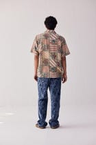 Paisley straight fit denim pants view 4
