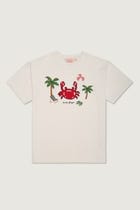 "Le Crab" hand embroidered T-Shirt view 1
