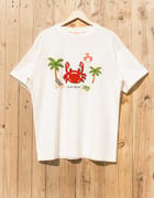 "Le Crab" hand embroidered T-Shirt view 3