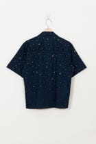 "Night sky" hand embroidered Shirt view 6