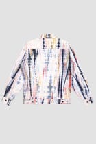 Multicolor shibori trucker jacket view 4
