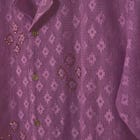 Purple embellished lace shirt view 2