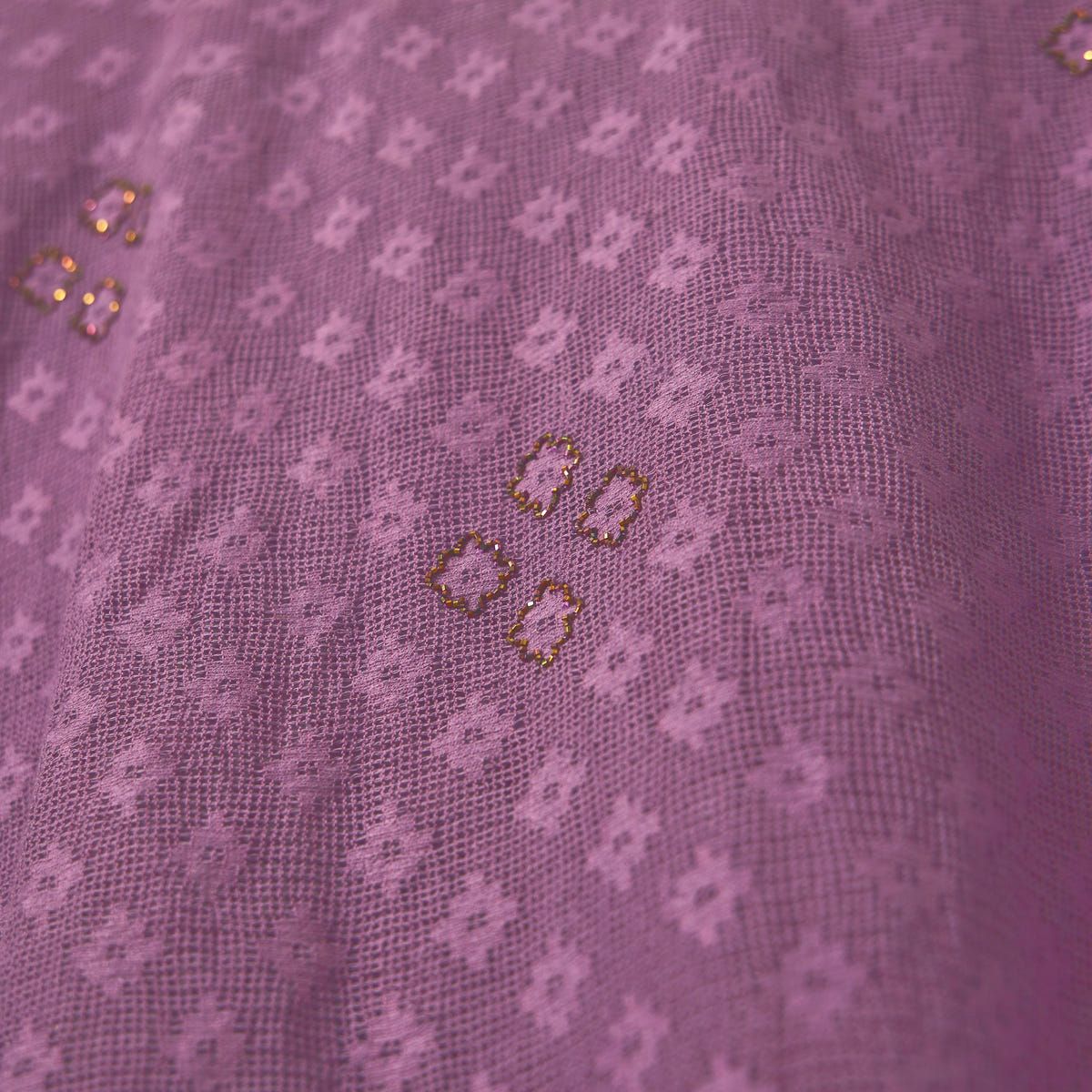 Purple embellished lace shirt - image 3