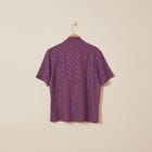 Purple embellished lace shirt view 4