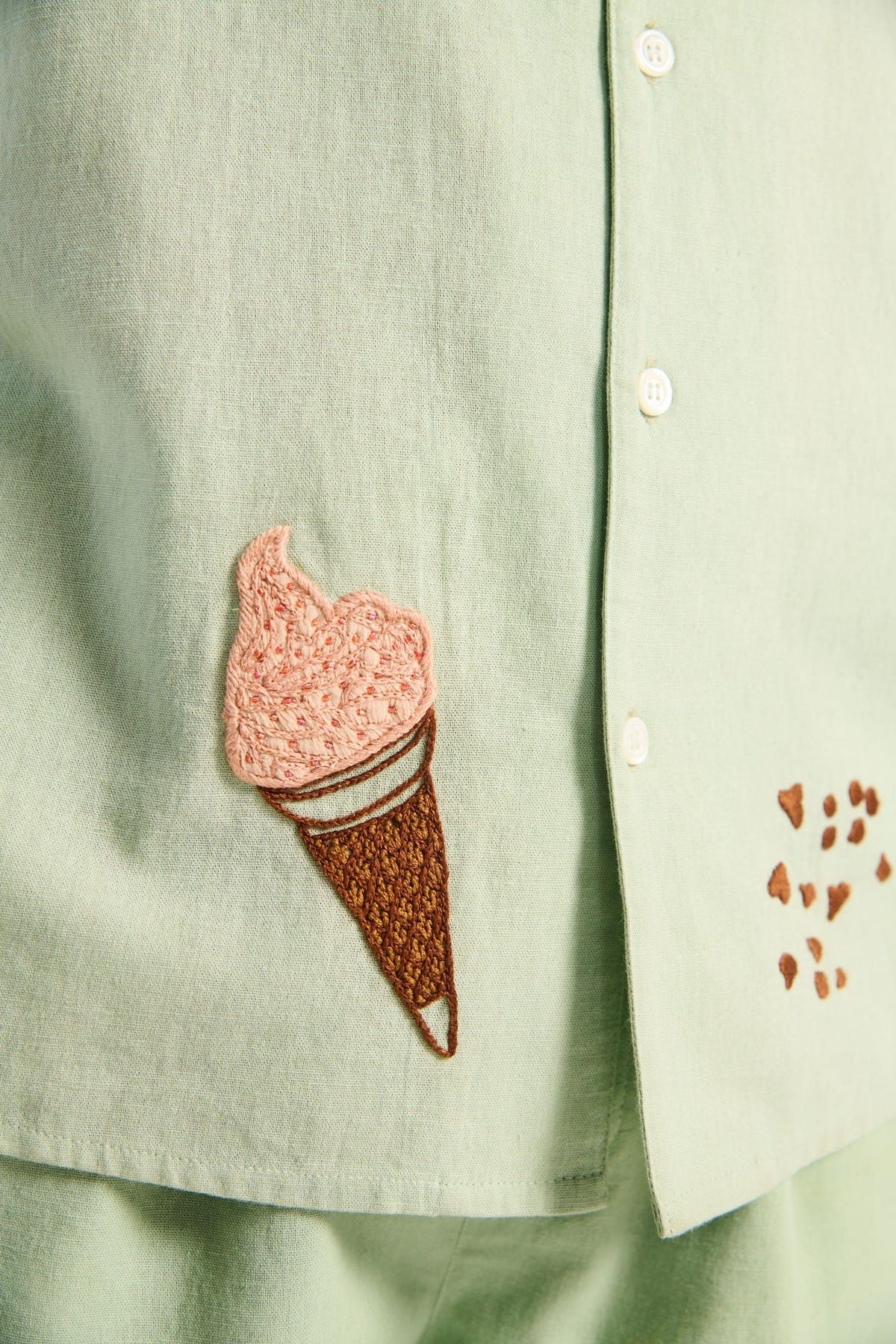 "Le summer vacation" hand embroidered resort set - image 3