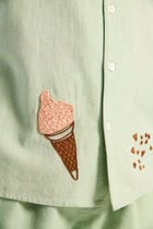 "Le summer vacation" hand embroidered resort set view 3