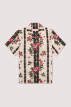 "Floral stripes" linen shirt view 1