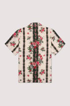 "Floral stripes" linen shirt view 3