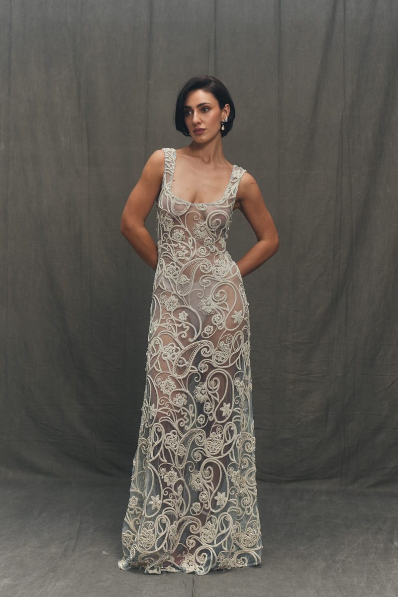 The Florentine Hand-Embroidered Gown