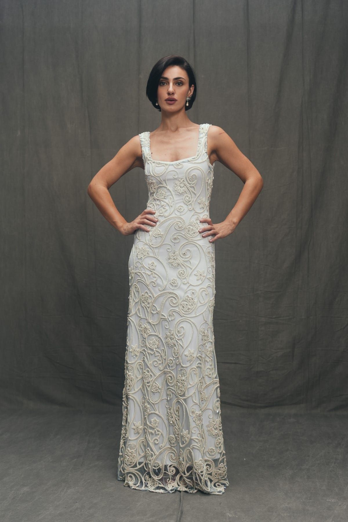 The Florentine Hand-Embroidered Gown - image 2