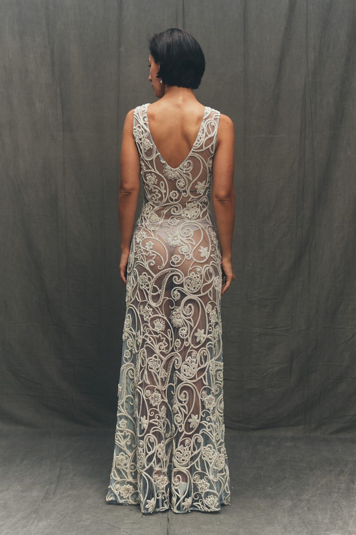 The Florentine Hand-Embroidered Gown - image 5
