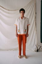 Marigold embroidered shirt view 4