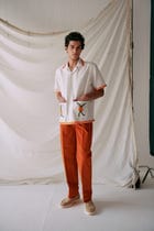 Marigold embroidered shirt view 7