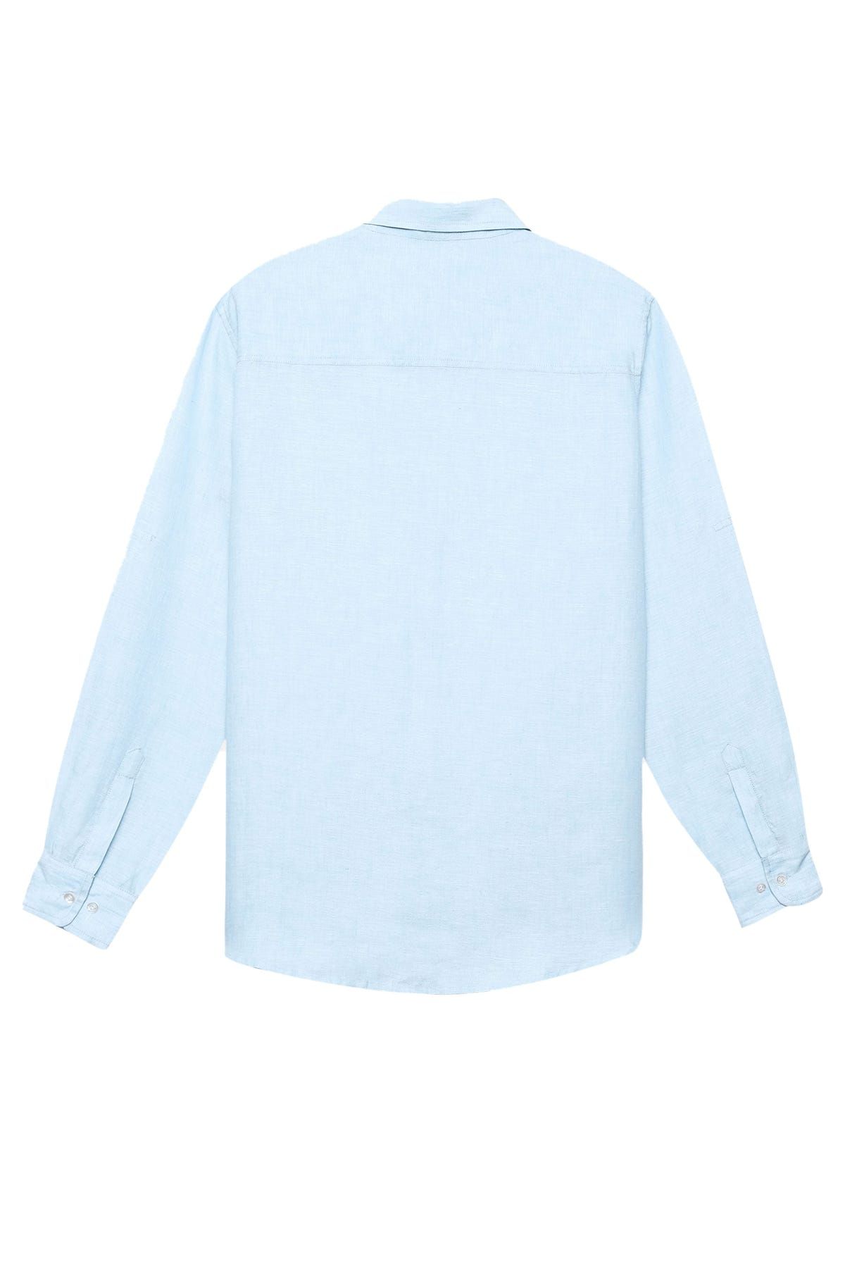 Baby Blue full sleeve linen shirt - image 5