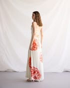 Hydrangea Pleated Cowl Aline Dress view 5
