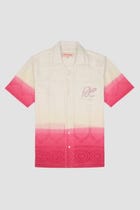 Dip dye embroidered shirt view 1