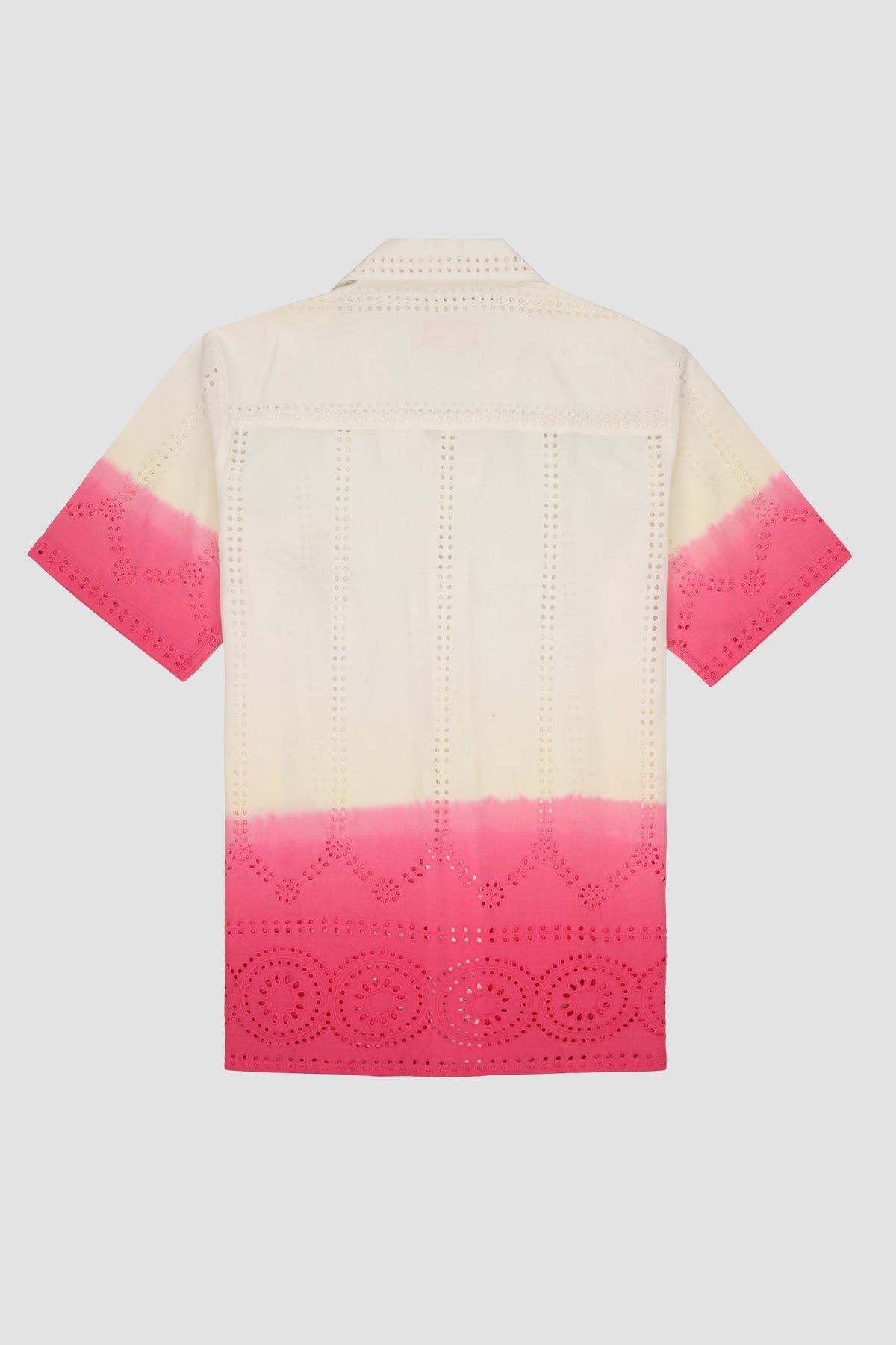 Dip dye embroidered shirt - image 4