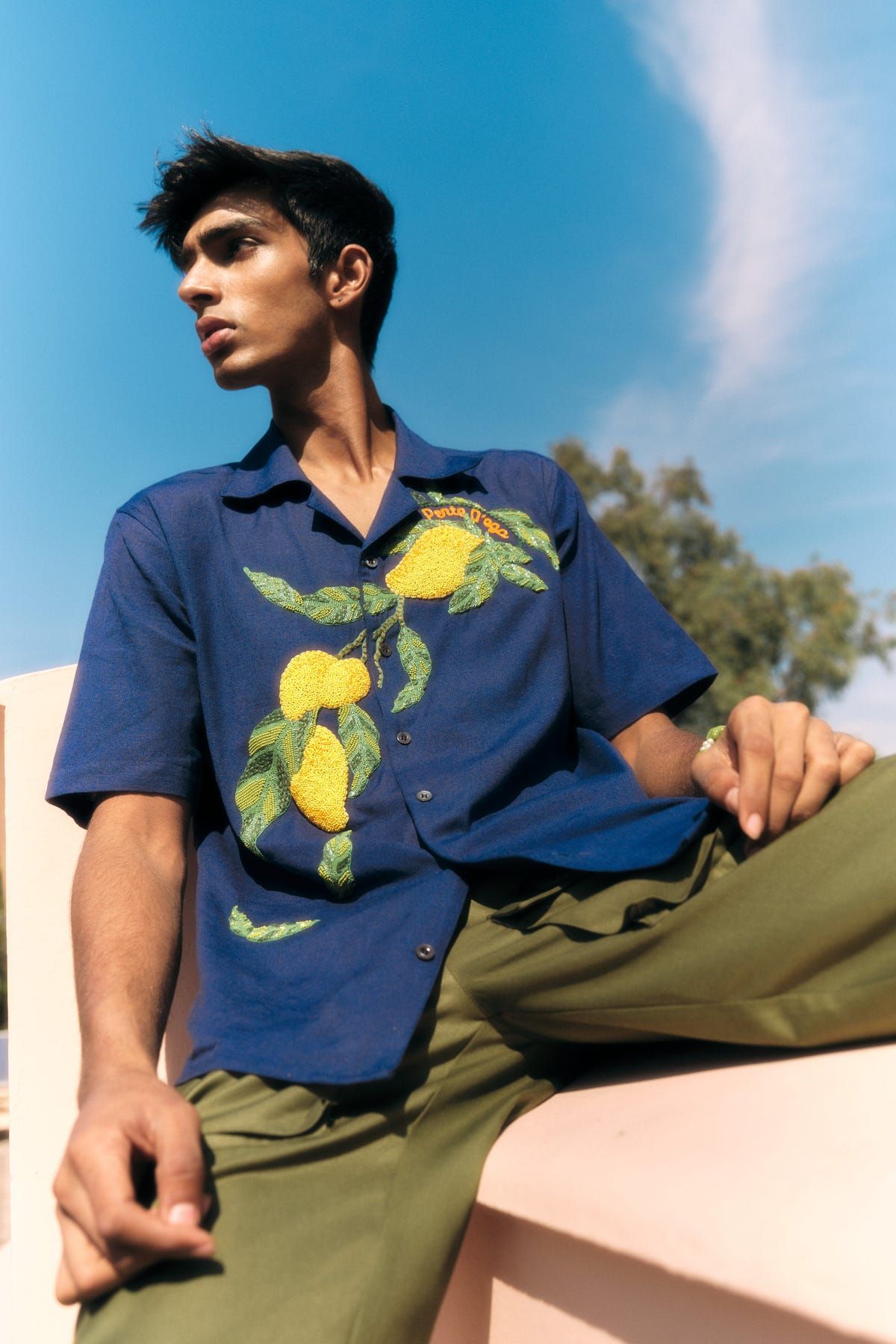 "Le Mangoes" beadwork shirt - image 3