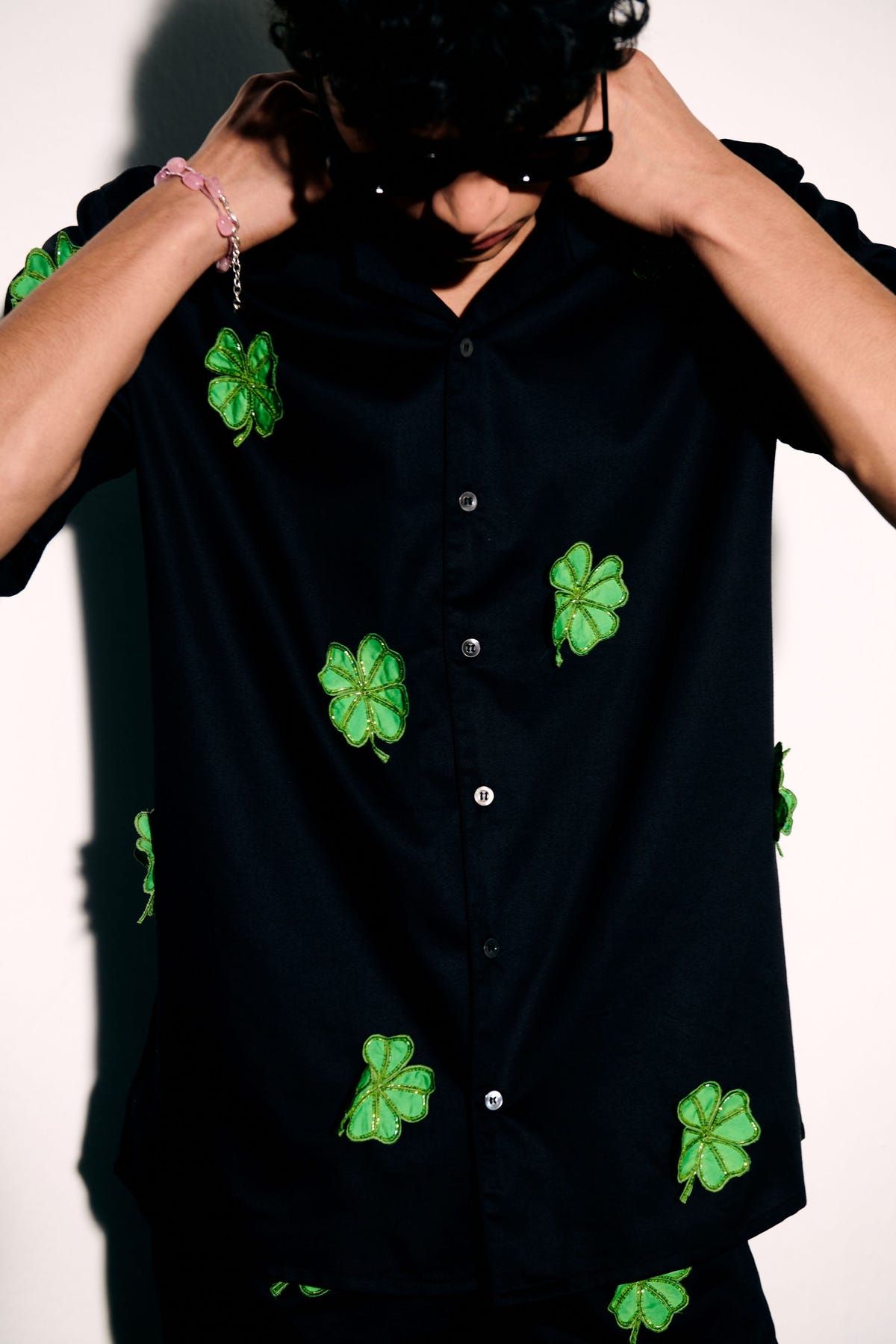 "Good luck" appliqué shirt - image 3