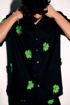 "Good luck" appliqué shirt view 3