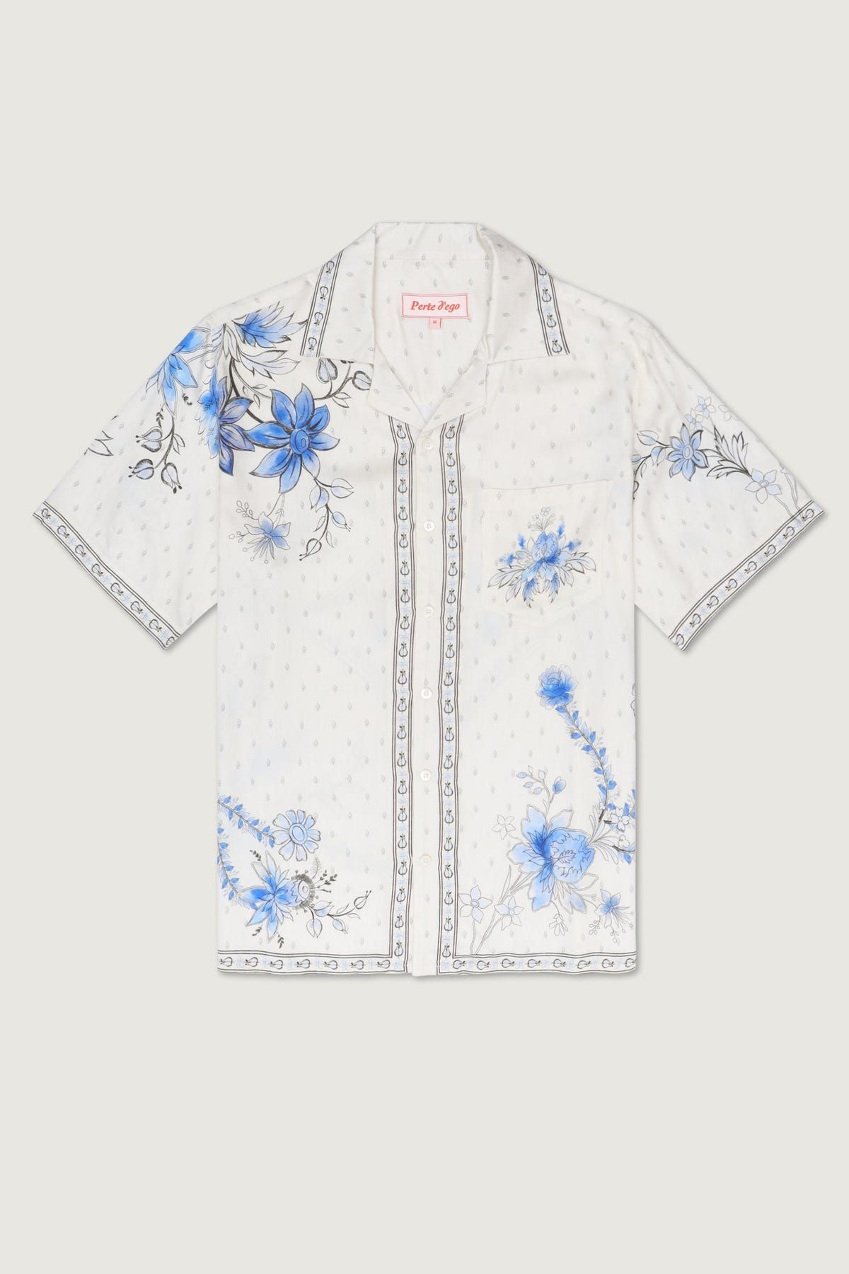 "Blue pottery" half sleeves shirt - image 1