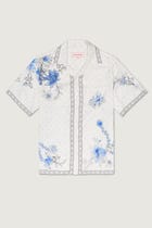 "Blue pottery" half sleeves shirt view 1