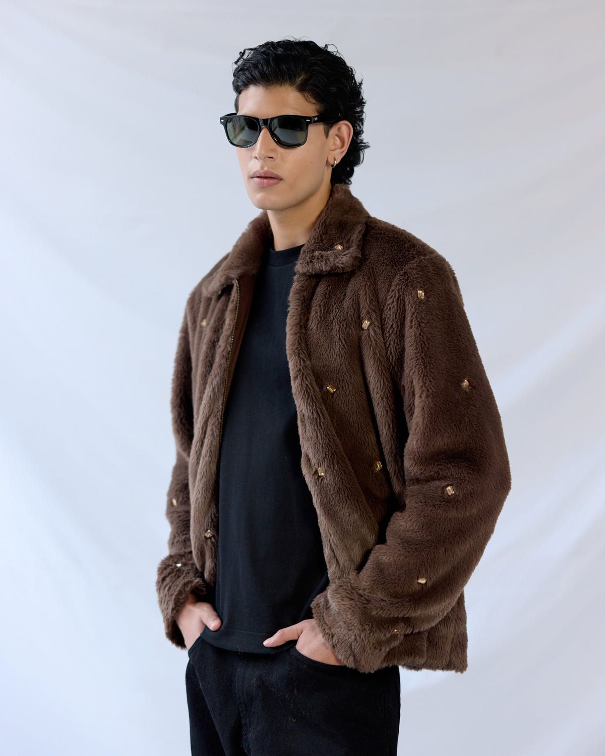 Winter Noir Faux-Fur jacket - image 3