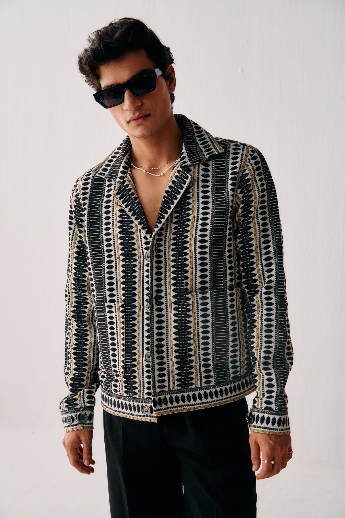 "Le Vintage" jacquard jacket - image 4