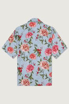 "Turks and Caicos" silk shirt- Blue view 3