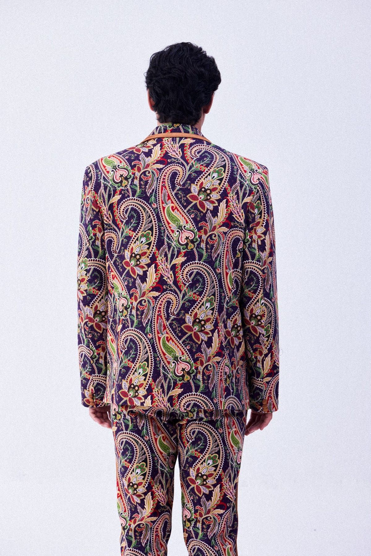 Purple paisley blazer - image 5