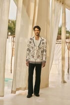 Moroccan hand embellished blazer view 2