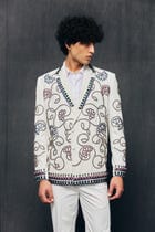 Moroccan hand embellished blazer view 5