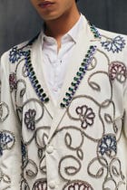 Moroccan hand embellished blazer view 8